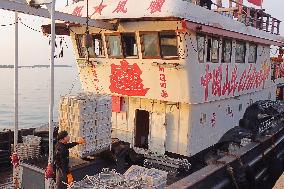 Seafood Supply at Jimiya Fishing Port in Qingdao