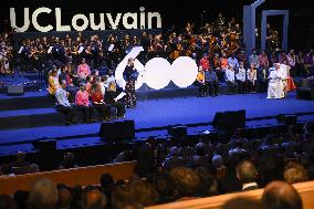 Pope Francis Meets The Students Of Louvain University - Belgium