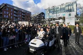 Pope Francis Meets The Students Of Louvain University - Belgium