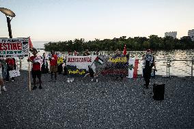 Protest The War On Palestine In Gaza In Gorge Town