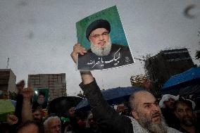 Iran Reaction Protest Against Killing of Hassan Nasrallah