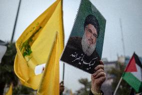 Iran Reaction Protest Against Killing of Hassan Nasrallah