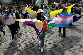 Global Day Of Action In Favour Of Legal, Free, Safe And Free Abortion In Mexico And Latin America