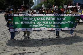 Global Day Of Action In Favour Of Legal, Free, Safe And Free Abortion In Mexico And Latin America