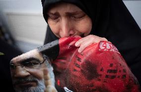 Iran Reaction Protest Against Killing of Hassan Nasrallah