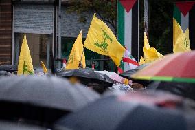 Iran Reaction Protest Against Killing of Hassan Nasrallah