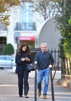 Kyle MacLachlan And Wife Out On A Walk - Paris