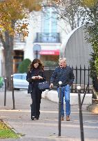 Kyle MacLachlan And Wife Out On A Walk - Paris