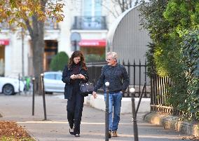 Kyle MacLachlan And Wife Out On A Walk - Paris