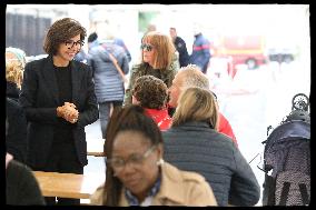 Rachida Dati Visits Malar Fire Station - Paris