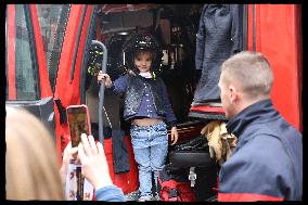 Rachida Dati Visits Malar Fire Station - Paris