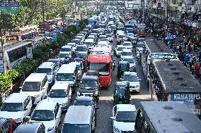 Traffic Jam In Dhaka, Bangladesh