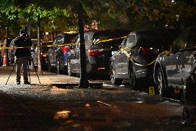 One Man Killed And One Man Injured On Morris Avenue In The Kingsbridge Heights Section Of Bronx New York