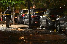 One Man Killed And One Man Injured On Morris Avenue In The Kingsbridge Heights Section Of Bronx New York