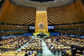 Thailand Foreign Minister Maris Sangiampongsa Addresses The UN General Assembly