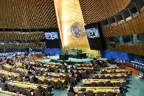 Thailand Foreign Minister Maris Sangiampongsa Addresses The UN General Assembly