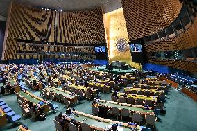 Thailand Foreign Minister Maris Sangiampongsa Addresses The UN General Assembly