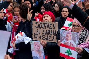 Protest In Support Of Palestinian And Lebanese People - Paris