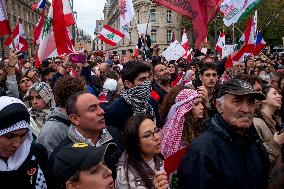 Protest In Support Of Palestinian And Lebanese People - Paris