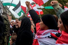 Protest In Support Of Palestinian And Lebanese People - Paris