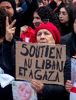 Protest In Support Of Palestinian And Lebanese People - Paris