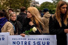 Tribute To 19 Years Old Student Killed - Paris