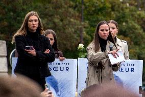 Tribute To 19 Years Old Student Killed - Paris