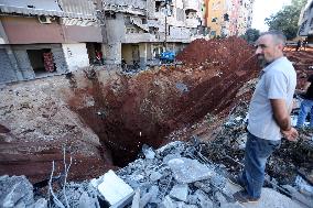 Beirut's southern suburb after Israeli airstrikes