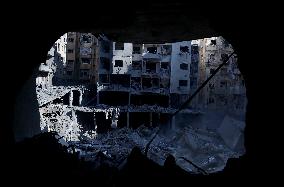 Beirut's southern suburb after Israeli airstrikes