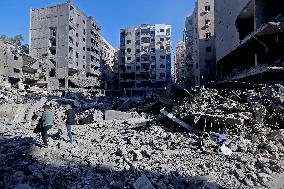 Beirut's southern suburb after Israeli airstrikes