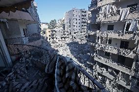 Beirut's southern suburb after Israeli airstrikes