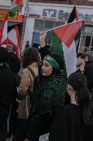 Pro Lebanon And Palestine Protest - Berlin