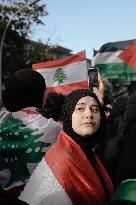 Pro Lebanon And Palestine Protest - Berlin