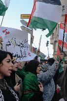 Pro Lebanon And Palestine Protest - Berlin