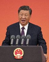 Xi at medal ceremony