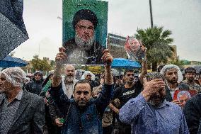 Iranians Mourn Nasrallah - Tehran