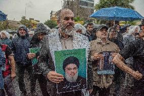 Iranians Mourn Nasrallah - Tehran