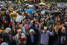 Iranians Mourn Nasrallah - Tehran