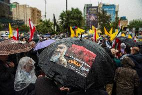 Iranians Mourn Nasrallah - Tehran