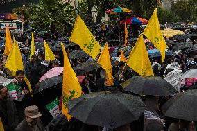 Iranians Mourn Nasrallah - Tehran