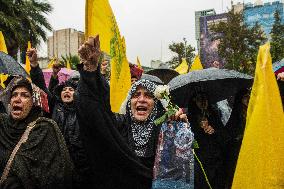 Iranians Mourn Nasrallah - Tehran