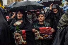 Iranians Mourn Nasrallah - Tehran