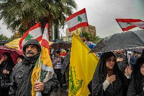 Iranians Mourn Nasrallah - Tehran