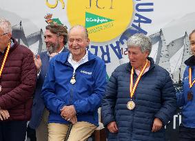 King Juan Carlos I El Corte Ingles Master Regatta trophies Presentation - Sanxenxo