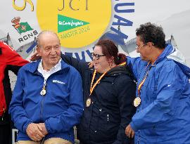 King Juan Carlos I El Corte Ingles Master Regatta trophies Presentation - Sanxenxo