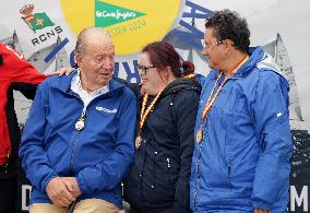 King Juan Carlos I El Corte Ingles Master Regatta trophies Presentation - Sanxenxo