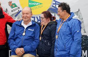 King Juan Carlos I El Corte Ingles Master Regatta trophies Presentation - Sanxenxo