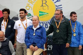 King Juan Carlos I El Corte Ingles Master Regatta trophies Presentation - Sanxenxo