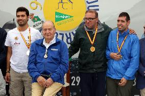 King Juan Carlos I El Corte Ingles Master Regatta trophies Presentation - Sanxenxo