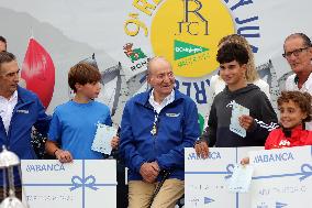 King Juan Carlos I El Corte Ingles Master Regatta trophies Presentation - Sanxenxo